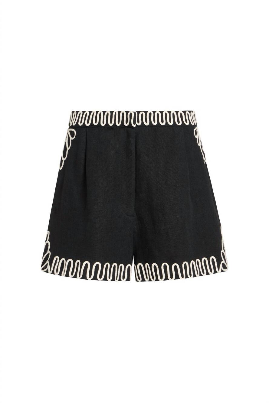 NEW MARIE OLIVER women's blanche flat front tailored short in outline